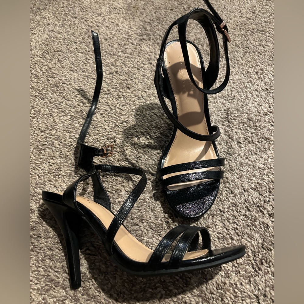 Strappy Black Heels